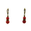 Exclusive earrings &quot;Vladimir&quot; Koral