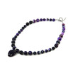 Exclusive necklace &quot;Hallucination&quot; Violet agate