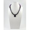 Exclusive necklace &quot;Hallucination&quot; Violet agate