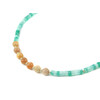 Exclusive necklace &quot;Malta&quot; Sun stone, Amazonite rondel