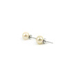 Stud earrings Peach pearls silver-plated