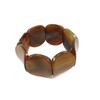 Agate plate brown bracelet