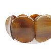 Agate plate brown bracelet