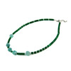 Exclusive necklace &quot;Rima&quot; Amazonite facet, chrysoprase rondel