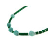 Exclusive necklace &quot;Rima&quot; Amazonite facet, chrysoprase rondel