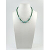 Exclusive necklace &quot;Rima&quot; Amazonite facet, chrysoprase rondel