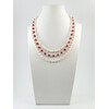 Exclusive necklace &quot;Ellie&quot; Pearls, rice, Quartz facet