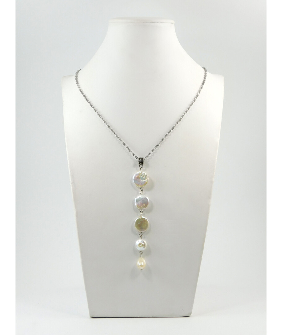 Exclusive pendant "Baroque" Baroque pearls, droplet