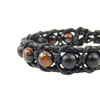 Exclusive leather bracelet &quot;Arrest&quot; Bull&#039;s eye, Shungite