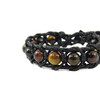 Exclusive leather bracelet &quot;Arrest&quot; Tiger, Bull, Hawk&#039;s eye