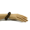 Exclusive leather bracelet &quot;Arrest&quot; Amber, Tiger&#039;s eye