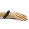 Exclusive leather bracelet &quot;Arrest&quot; Amber, Lava