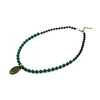 Exclusive necklace &quot;Ethnic style&quot; Malachite, Agate