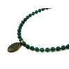 Exclusive necklace &quot;Ethnic style&quot; Malachite, Agate