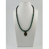 Exclusive necklace &quot;Ethnic style&quot; Malachite, Agate