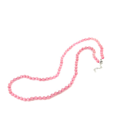 Exclusive necklace Cat's eye pink