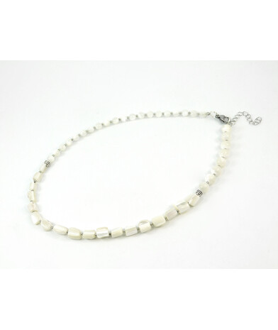 Exclusive necklace "Jessica 2" Mother of pearl, irregular shape