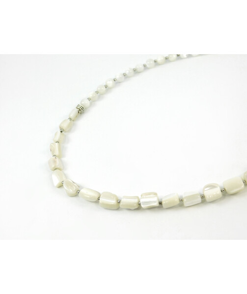 Exclusive necklace "Jessica 2" Mother of pearl, irregular shape