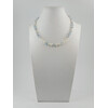 Exclusive necklace &quot;Rima&quot; Aquamarine faceted, Pearls rice