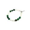 Exclusive bracelet &quot;Rima&quot; Tiger&#039;s eye faceted, Pearls rice