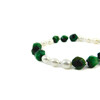 Exclusive bracelet &quot;Rima&quot; Tiger&#039;s eye faceted, Pearls rice