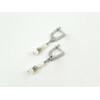 Exclusive earrings &quot;Rapunzel&quot; Mother of pearl drop, rondel