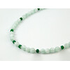 Exclusive necklace &quot;Romania&quot; Angelite, Chrysoprase washer, silver