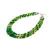 Exclusive necklace &quot;Melancholy Waltz&quot; Chrysoprase, Citrine