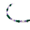 Exclusive necklace &quot;Isis&quot; Amethyst, Rose quartz facet, Malachite crumb