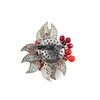 Exclusive brooch &quot;Stone&quot; Coral, crumb