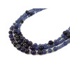 Exclusive necklace &quot;Melancholy Waltz&quot; Cat&#039;s eye, Amethyst