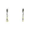 Exclusive earrings &quot;Jessica&quot; Mother of pearl, cube