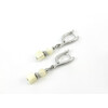 Exclusive earrings &quot;Jessica&quot; Mother of pearl, cube