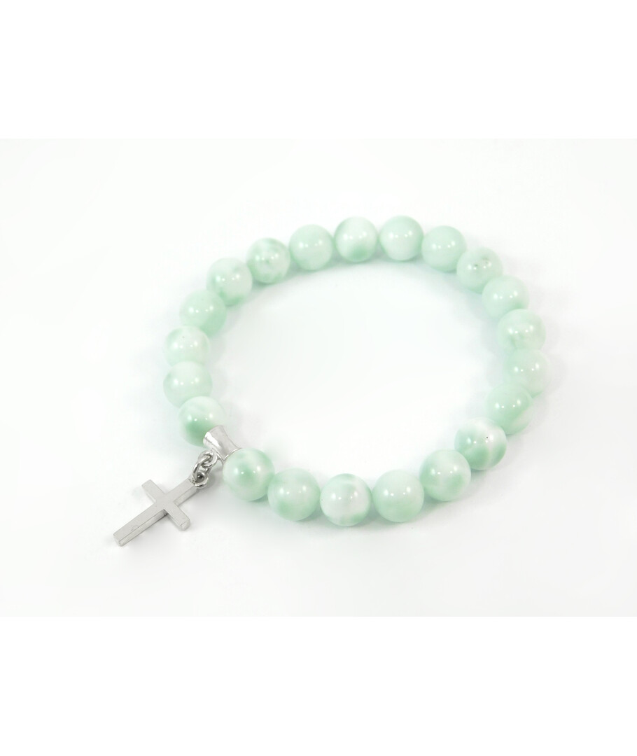 Exclusive Angelite bracelet, silver