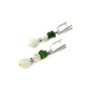 Exclusive earrings &quot;Zendaya&quot; Mother-of-pearl, small Jadeite