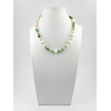 Exclusive necklace &quot;Zendaya&quot; Mother-of-pearl, chrysoprase crumb