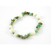 Exclusive bracelet &quot;Zendaya&quot; Mother-of-pearl, chrysoprase, crumb type