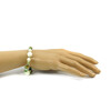 Exclusive bracelet &quot;Zendaya&quot; Mother-of-pearl, chrysoprase, crumb type