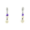 Exclusive earrings &quot;Zendaya&quot; Mother of pearl, crumb