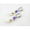 Exclusive earrings &quot;Zendaya&quot; Mother of pearl, crumb