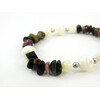 Exclusive bracelet &quot;Zendaya&quot; Mother of pearl, tourmaline crumb