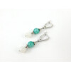 Exclusive earrings &quot;Hutsul motifs&quot; Adular, Amazonite