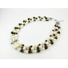 Exclusive necklace &quot;Melancholy Waltz&quot; Mother-of-pearl, Tiger&#039;s eye