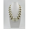 Exclusive necklace &quot;Melancholy Waltz&quot; Mother-of-pearl, Tiger&#039;s eye