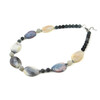 Exclusive Frosty Agate necklace, oval