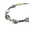 Exclusive Frosty Agate necklace, oval