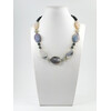 Exclusive Frosty Agate necklace, oval