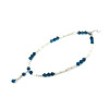 Exclusive necklace &quot;Jasmine&quot; Multi-faceted quartz, mother-of-pearl tube