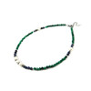 Exclusive necklace &quot;Versailles&quot; Malachite, Sapphire, Pearls