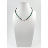 Exclusive necklace &quot;Versailles&quot; Malachite, Sapphire, Pearls